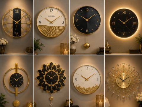 Luxury designer wall clock