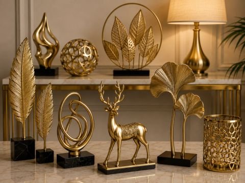 Hand-forged luxury metal decor
