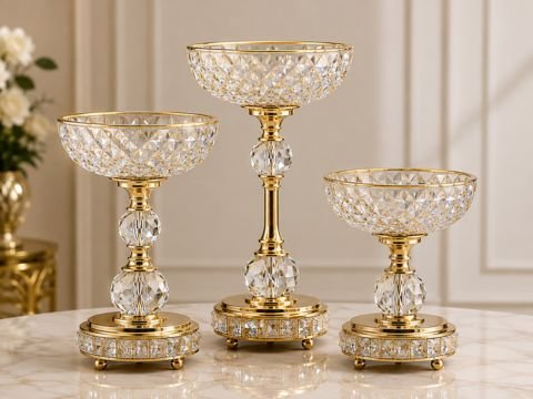 Crystal display stand set