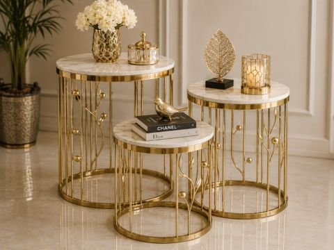 Luxury decorative side table